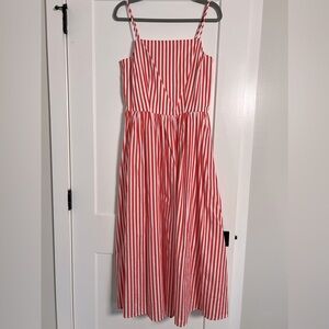 Red & White Stripe Maxi